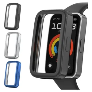 Funda Tpu Protectora Para Huawei Band 8 9 10 Resistente Arañ Negro / Plata / Azul Liso