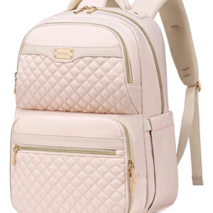 Mochila Térmica Beige Para Portátil Y Almuerzo Resistente Al Beige Acolchado (rombos)