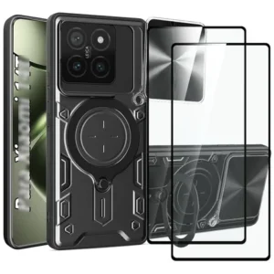 Funda Uso Rudo Para Xiaomi Mi 14t Con 2 Protectores De Panta