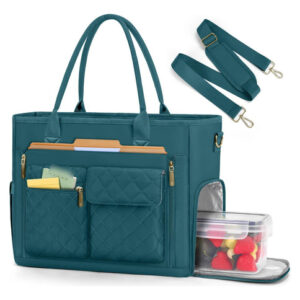 Bolsa Para Laptop Verde Mujer 15.6 Maletín Tote Con Lunch Verde