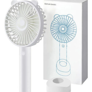 Mini Ventilador Portátil Blanco Recargable Usb 3 Velocidades Blanco