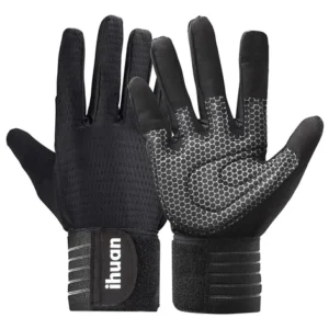 Guantes De Entrenamiento Para Levantamiento De Pesas Con Sop Negro Diseño De La Tela G