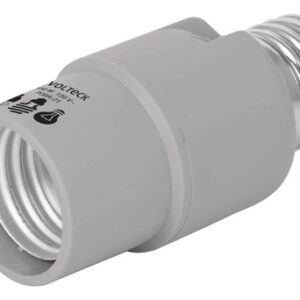Portalámpara Gris De Policarbonato Con Sensor De Luz 360 Gris