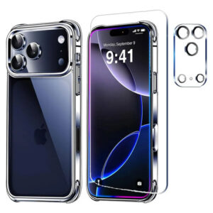 Funda iPhone 17 Pro Max 3 En 1 Cristal Templado Antichoque Blanco Nombre Del Diseño