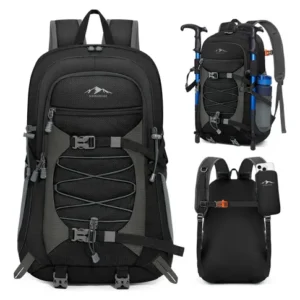 Mochila Senderismo 40l Impermeable Ligera 8 Compartimentos