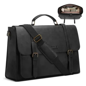 Maletín 17 Pulgadas Para Hombre Elegante Y Resistente Negro