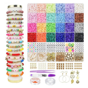Kit De Pulseras De Cuentas De Arcilla 5520 Piezas Diy 24 Col