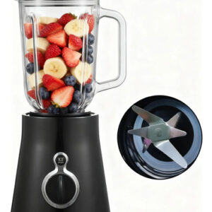 Licuadora De Mesa 600w 6 Cuchillas Jarra De Cristal 1.5l