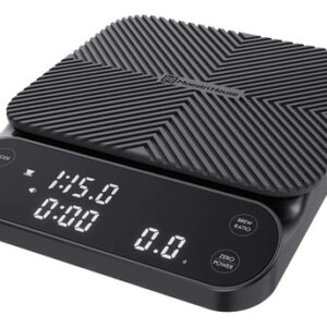 Báscula Digital De Café 3kg 0.1g Recargable Con Temporizador Negro 0 G