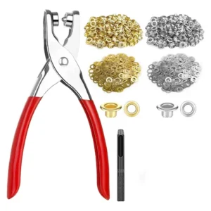 Juego De Alicates Con 600 Ojales De 6mm Kit De Herramientas Plata/oro