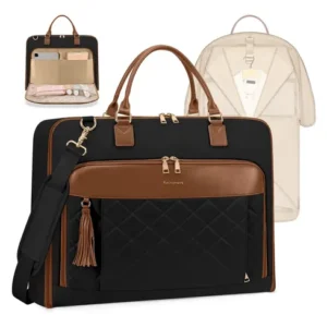 Portatrajes De Viaje Plegable Para Ropa Sin Arrugas Negro
