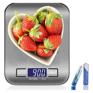 Báscula De Cocina Digital 10kg Acero Inoxidable Pantalla Lcd 10kg - Plateado 0 G