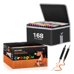 Rotulador De 168 Colores Doble Punta Para Dibujo Y Caligrafí 168 Colores Surtidos