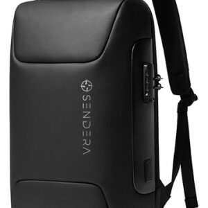 Mochila Antirrobo Impermeable Para Laptop 17,5 Pulgadas Negr Negro Diseño De La Tela