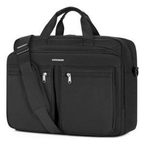 Portafolios Negro Impermeable 15.6 17.3 Pulgadas Unisex Negro