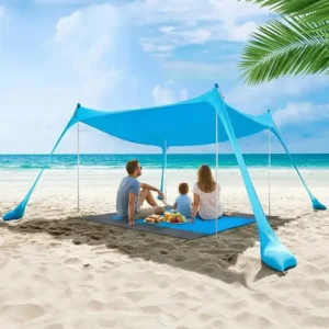 Sombrilla Playa 3x3m Protección Uv 9m² Diseño Resistente Win Azul Nombre Del Diseño
