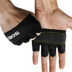 Guantes De Entrenamiento Transpirables 4 Dedos Negros Xl Negro Diseño De La Tela Xl