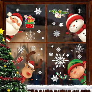 Pegatinas Navideñas Para Ventanas 46 Diseños Doble Cara