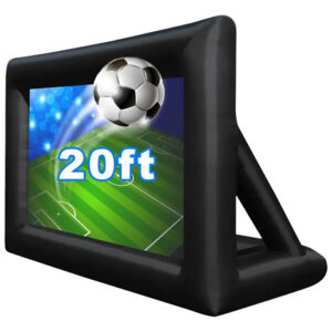 Pantalla Inflable Para Proyector 20 Pies Fácil Instalación N