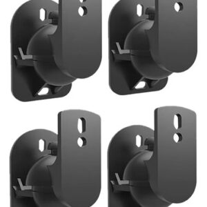 Soportes Para Altavoces De Pared Ajustables 4 Piezas 5kg Neg Negro
