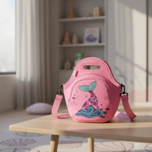 Bolsa De Almuerzo Neopreno Sirena Rosa Para Niños Y Niñas Sirena Rosa