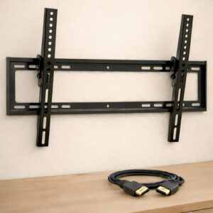 Soporte De Pared Inclinable Para Tv 26 A 75 Pulgadas 50 Kg Negro