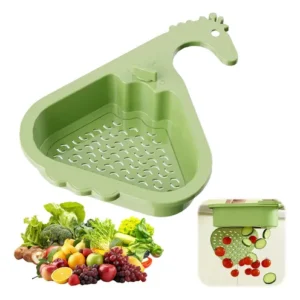 Colador De Fregadero Verde De Plástico Para Comida Cocina