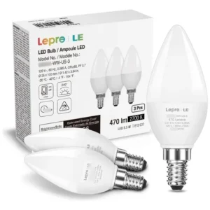 Bombillas Led E12 5.5w 40w C37 B11 Blanco Cálido 2700k