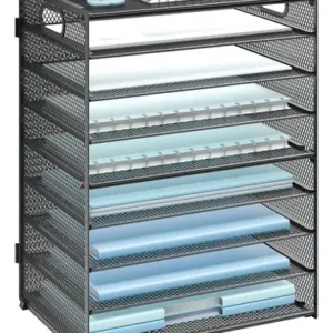 Organizador De Archivos 9 Niveles Para Oficina Hogar Negro Negro
