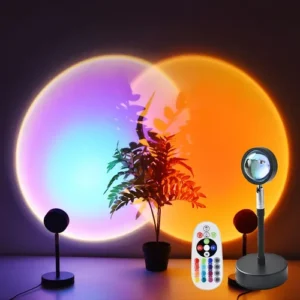 Lámpara De Proyección Rgb 16 Colores Control Remoto 360
