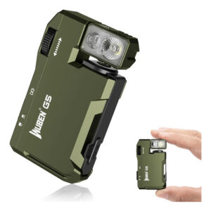 Linterna Edc Recargable 400 Lúmenes Ip65 Mini Llavero Verde Color De La Luz Color De La Linterna