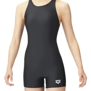 Traje De Baño Escolar Negro Todo En Uno Con Relleno Negro (k901) (blk) Japón