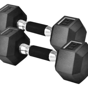 Juego De Mancuernas Hexagonales Goma 10 A 68 Kg B. 10 Libras - Par