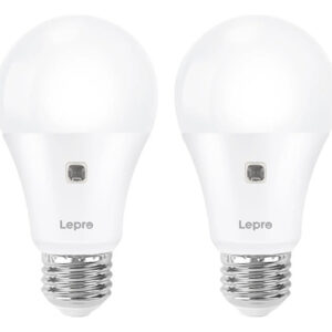 Bombillas Led Con Sensor De Luz 9w 806 Lúmenes Paquete De 2 Blanco Cálido