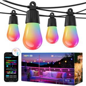 Guirnalda De Luces Led 30m Ip65 Rgb Atenuable Inastillable