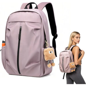 Mochila Impermeable 35l Ergonómica Para Laptop 15.6 Pulgadas Rosa