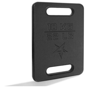 Plataforma De Entrenamiento De Hierro Fundido 10 Kg Para Eje Black-single