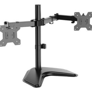 Soporte Doble Para Monitores Hasta 27 Pulgadas 10kg Negro Negro