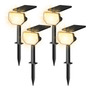 Focos Solares Para Jardín Paquete De 4 Luces Led Ip65 135