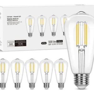 Bombillas Led Edison E26 Regulables Paquete De 6 2700k