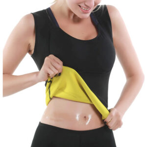 Chaleco Sauna Negro Neopreno Para Mujer Faja Deportiva Negro M