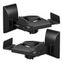Soportes De Pared Para Altavoces Hasta 25 Kg Set De 2 Negros Soporte De Pared Para Altavoz