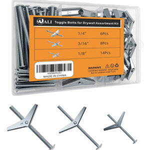 Kit De Anclaje Para Paneles De Yeso 28 Piezas Hasta 10 Kg Plateado
