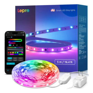 Tira Led 5m Rgb Control Por App Voz 16 Millones De Colores