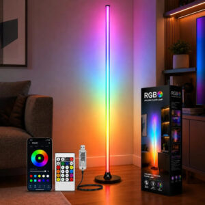 Lámpara De Piso Led Rgbic 1.2m Control Remoto Y App