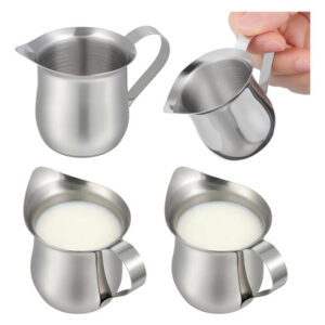 Jarra De Acero Inoxidable 3 Piezas Para Espumar Leche Como Se Muestra