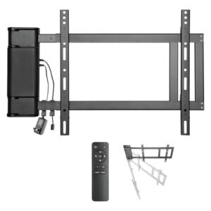 Soporte Mural Giratorio Motor Para Tv 32 A 75 Pulgadas Negro