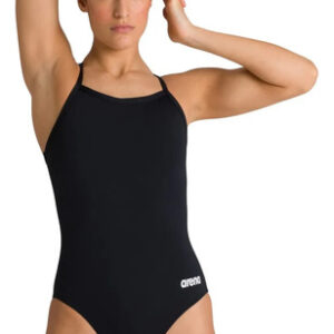 Traje De Baño Mujer Una Pieza Negro Blanco Deportivo Alta Negro-blanco Estándar