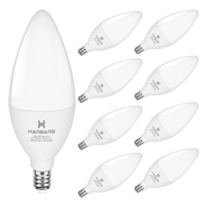 Bombillas Led E12 B11 6 W Luz Diurna 5000 K Paquete De 8