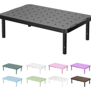 Base Para Monitor De Escritorio Ajustable Negro 37x24 Cm 20 Negro